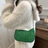 Moda popular 2024 temperamento simples corrente quadrado cor sólida diagonal axila moda feminina ombro pequeno quadrado para mulheres