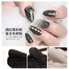Pó Lã Manicure, Pó Açúcar, Pó Glitter Starlight Preto e Branco, Camada Açúcar, Pó Floco de Neve Veludo, Joias Nobres Atacado