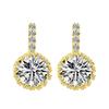 Pendientes de circonita estilo coreano Jinse, pendientes de cristal de cobre, exquisitos, simples, de nicho, versátiles, accesorios para las orejas de hada viajera.