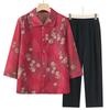 Camisa de verano para mujeres de mediana edad y mayores, traje de verano para madres, blusa de siete mangas para ancianas, ropa para ancianos, traje de abuela