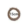 Faça você mesmo Pegador de Sonhos Artesanal Pinha Anel de Rattan Guirlanda de Natal Rattan Escola Jardim de Infância Decorativo Galhos Secos