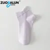 Calcetines de Algodón 100% Puro para Mujer, Calcetines Cortos Finos de Verano, Calcetines Sin Costuras Antibacterianos y Desodorantes 10A, Calcetines para Mujer con Puño Suelto al por Mayor