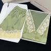 Pijama francés de alta gama para chica dulce pura, de encaje de manga corta para mujer, verano, nuevo traje para el hogar al por mayor