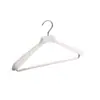 Percha de plástico de hombro ancho de aluminio sin imprimir con gancho de aluminio percha de hombro ancho para traje de hotel perchero para pantalones perchero al por mayor