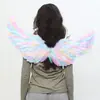 Bestseller transfronterizo: Alas de ángel de colores macarrón de alta apariencia para adultos y niños, alas de plumas para disfraces y accesorios de escenario