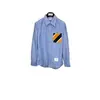 Camisa de Manga Larga a Rayas de Bolsillo Nuevo Color Primavera Temprana Directo de Fábrica Tb Unisex Casual Cómoda