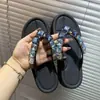 Chanclas de Moda para Mujer 2026 Nuevo Estilo para Verano, Sandalias de Pedrería a la Moda para Uso en Exteriores, Zapatos de Playa