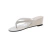 Chanclas francesas informales de verano 2024 para mujer, con cuña y suela gruesa, sandalias y pantuflas a la moda que combinan con todo.