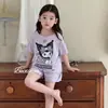 2026 Nuevo Conjunto de Ropa de Casa de Verano con Dibujos Animados, Lindo y Dulce, para Niñas, Adecuado para Niños Mayores y Niños Pequeños, Conjunto de Ropa para Bebé