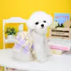 Nova Roupa para Pets Primavera e Verão Roupa para Cachorro Teddy Bichon Corgi Vestido para Cachorro Pequeno 23 Saia Plissada em Camadas