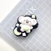 Koala lindo de dibujos animados pegamento de crema diy resina brillante funda de teléfono pasador para el pelo cuerda para el pelo accesorios de resina material al por mayor
