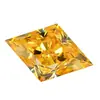 Diamante de circonita de oro piedra suelta Wuzhou fuente de gemas fábrica mayorista gema de circonita cúbica incrustación DIY