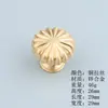 Manija de Puerta Moderna en Forma de Corazón, Manija de Agujero Único de Latón Cepillado Dorado de Lujo Ligero para Armario Infantil, Colección de Manijas para Muebles de Cajón