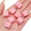 Contas em Cubo de Queijo Feitas à Mão DIY Contas Soltas Acrílico Contas para Corrente de Celular Contas Espaçadoras Pingentes Coloridos Acessórios de Joias