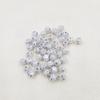Acessórios para joias DIY atacado contas de corda com furo reto 10mm cor pérola sintética contas com banho de diamante contas espaçadoras para pulseira