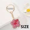 Fluorescente Cinco-pétala Flor Série temu Pequena Jóias Pingente Presente Cartoon Keychain