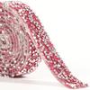 Venta caliente transfronteriza 3MM resina aleatoria Tira de Diamantes Adhesivo Hot Melt Tira de Taladro resina autoadhesiva accesorios de ropa tira de código decorativa