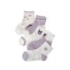 Par de calcetines de verano para niños Yi, red grande, dibujos animados, Kulomi, calcetines cortos, algodón peinado, calcetines morados de moda para niñas, calcetines sin costuras