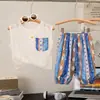 Nuevo Conjunto de Chaleco sin Mangas de Verano Estilo Coreano 2026 para Niños y Niñas, Conjunto de Dos Piezas con Shorts Estampados Transpirables y con Estilo