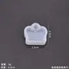 Molde de Silicona para Colgante de Resina de Cristal DIY Adornos de Animales Hechos a Mano Gatito Nota Musical Copo de Nieve Delfín Hipopótamo Colgantes