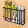 Pequeño Estante de Plástico para Envolver Alimentos de Liberación Rápida, Estante Magnético de Almacenamiento sin Taladro, Esencial para Casas de Alquiler, Estante de Almacenamiento para el Lado del Refrigerador