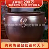 Tanque de Peces Grande de Cerámica con Carpas Jugando entre Flores de Loto, Tanque Grande de Loto, Adorno Feng Shui para Jardín, Tanque de Peces de Cerámica para Hotel y Empresa, Tanque Grande de Agua