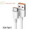 Cabo de Dados Tipo-C de Fábrica 6A Cabo de Carregamento Super Rápido 40W 66W Tipo-C Alta Potência Venda Direta