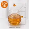 Tarro de Miel de Vid Pequeño con Forma de Panal, Tarro Casero para Mermelada con Palillo Mezclador