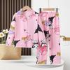 Pijama para Niña Primavera y Otoño Manga Larga Traje Infantil Niña Dibujos Animados Princesa Delgado Ropa de Casa 2025 Nuevo Ropa Exterior