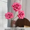 3 Rosas de Floco de Neve Flores Artificiais Decoração de Salão de Casamento Arranjo de Hotel Cachoeira de Rosas Decoração de Casa Flores Artificiais Atacado