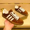 Zapatillas Deportivas Alemanas Transfronterizas Retro Combinación de Colores Versátil Cuero Genuino Primavera Nuevas Deportivas Casual Cómodas Suela Plana Zapatillas de Cuatro Estaciones
