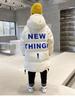 Chaqueta de Algodón Gruesa Acolchada Cálida con Capucha para Invierno para Niños 2026 Elegante Estilo Largo Abrigo de Algodón Resistente al Frío para Niños