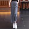 Calça Reta de Perna Larga para Mulheres, Estilo Quente Verão 2026, Emagrecimento, Confortável, Fluida, Calça Casual, Calça Saia Fina, Elegante