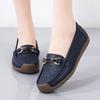 Zapatos de verano de una sola capa con agujeros de gran tamaño transfronterizos, zapatos casuales planos para mujer, zapatos para madre, zapatos de caracol de boca baja, zapatos antideslizantes para mujer con agujeros