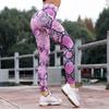 Leggings de Yoga Ajustados de Cintura Alta de Alta Elasticidad con Estampado de Serpiente Multicolor de Venta Caliente Europea y Americana para Mujer XY91