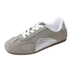 Nuevos zapatos de mujer de comercio exterior 2026: Zapatillas de entrenamiento alemanas retro de suela gruesa con correas de velcro, zapatillas blancas casuales versátiles, zapatillas de skate estilo coreano, venta al por mayor