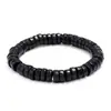 Pulsera sencilla y retro de cuentas de madera, pulsera elástica unisex, un accesorio elegante, rosario budista de una sola vuelta