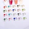 Joyas para uñas 3D, accesorios tridimensionales para uñas, aleación de diamantes, cabeza de belleza, decoraciones para niñas, venta al por mayor, taladro para uñas, joyería