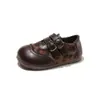 Mocasines Retro para Mujer 2026 Nuevo Estilo Primavera y Otoño Súper Bonitos Súper Populares Estilo Británico Zapatos Pequeños de Piel Zapatos de un Solo Color Zapatos Mary Jane