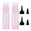 Kit Combinado de Shampoo e Pente para Franja e Coloração de Cabelo Franja Frasco de Shampoo Cabeça de Reposição da Tampa Pontiaguda Faixa de Cabeça Escala Frasco de Poção para Cuidados com os Cabelos