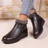 Novedad Moda Otoño e Invierno 2025 Zapatos de Algodón Versátiles para Mujer, Cómodos Casual Planos Antideslizantes Cómodos Zapatos de Algodón para Mujer