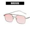 Gafas de Sol Kedun de Doble Puente para Mujer, Gafas de Sol con Protección UV, Moda Trendy 2022 para Rostro Redondo, Gafas de Sol de Celebridad de Internet, Cóncavas