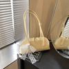 Moda Retrô Moda Ocidental 2025 Primavera Nova Chegada Bolsa Baguete Design de Nicho Casual Simples Bolsa de Ombro Axilar
