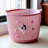 Ins Cesta de Almacenamiento de Escritorio Corazón de Niña Mimbre de Imitación Cesta para Ropa Sucia Cesta de Almacenamiento de Ropa Cosméticos Artículos Varios Acabado Mimbre Grande