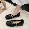 Zapatos Mary Jane para mujer que aumentan la altura, con correas cruzadas y lazo, suela suave, modelo CM20264, cómodos para los pies