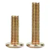 Tornillos para Muebles de Zinc Chapado en Color Cabeza Plana Hexagonal Invertida Tornillos Hexagonales Cabeza Redonda Plana Biselada Pernos de Fijación M6M8
