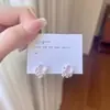 Pendientes de lazo con microincrustaciones de circonita en forma de corazón, dulces y exquisitos, diseño de nicho, nuevo modelo 2026, únicos y sencillos con un toque de elegancia