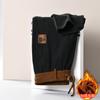 Pantalones Casuales de Pana para Hombre, Otoño e Invierno, Forro Polar, Engrosados, Cintura Elástica, Pantalones Rectos Sueltos Cálidos para Hombre