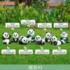 Muñeco Panda de Simulación Escultura Artesanías de Resina Adornos de Animales para Jardín Patio Decoración Exterior para Jardín de Infancia