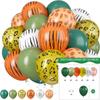 Balões de Látex Temáticos de Animais da Selva de 12 Polegadas para Fronteira Decore a Atmosfera Festiva com Vacas com Estampa de Leopardo Verde